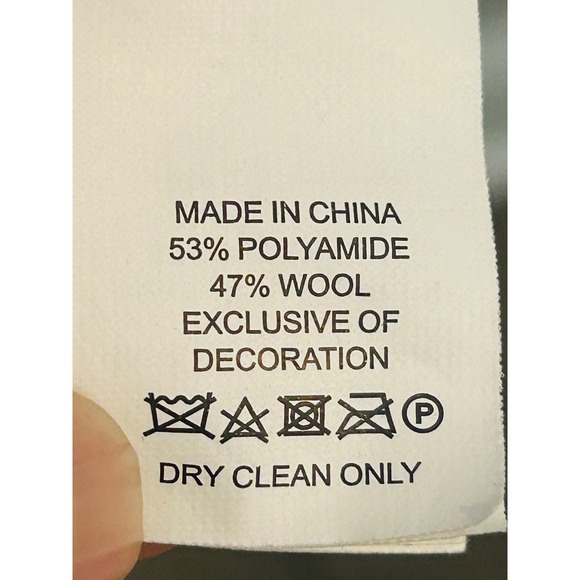 Broome Street Kate Spade New York "All Dolled Up" Sweater Gray Pink Large Wool - Picture 4 of 4